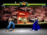 une photo d'Ã©cran de Street Fighter EX plus Alpha sur Sony Playstation